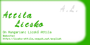 attila licsko business card